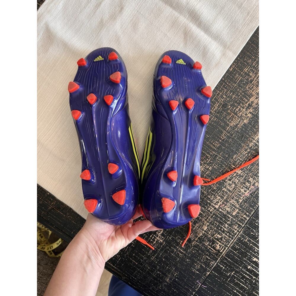 Adidas F50 Adizero FG Soccer Cleats Mens Size 12 Purple Orange Excellent Cond. - Picture 8 of 8